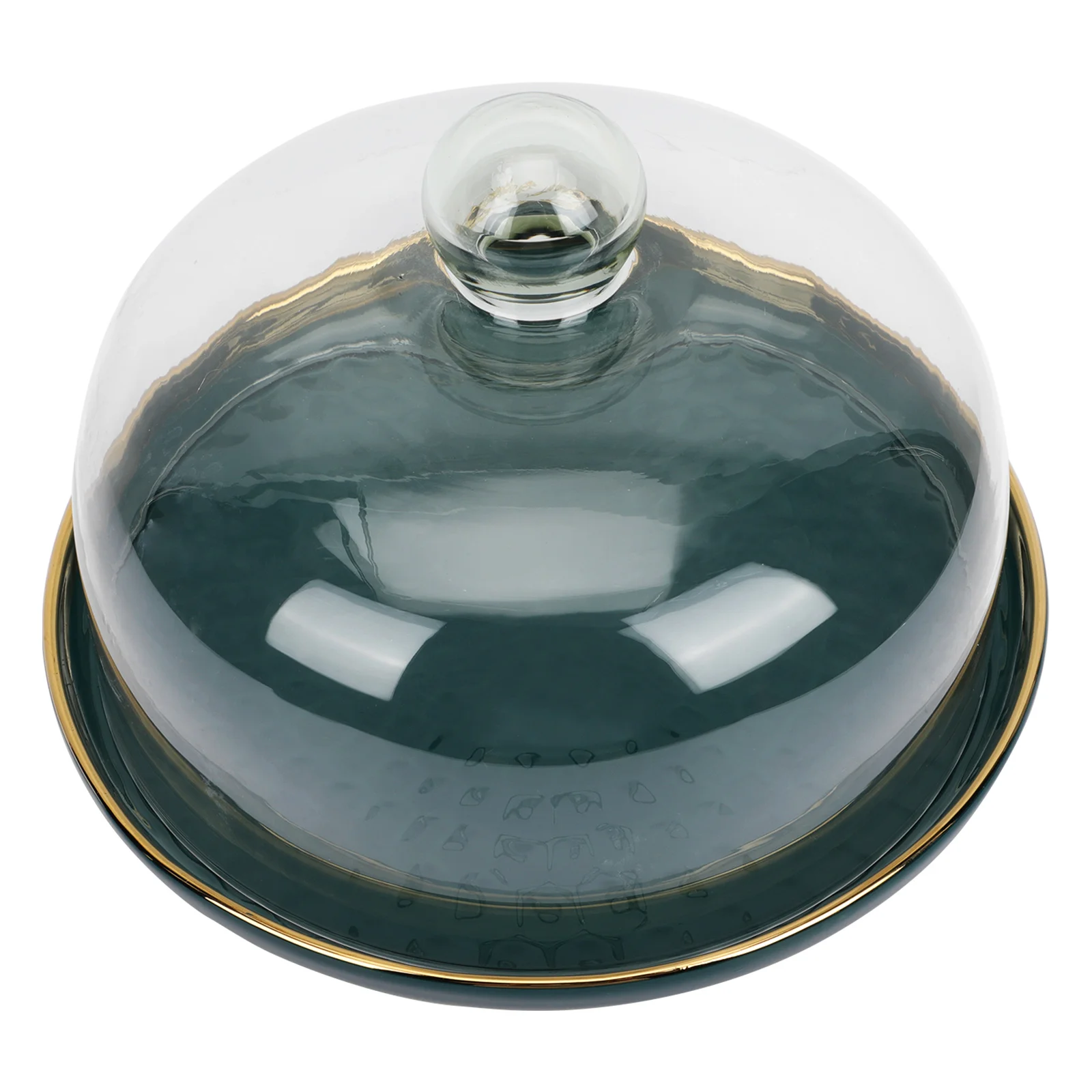 

Tray Restaurant Dessert Tray Food Tray With Glass Cover Cake Storage Holder for Kitchen Food Restaurant