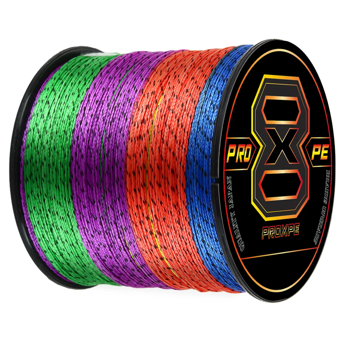 Леска рыболовная плетеная из ПЭ 8 нитей 100/300/500 м