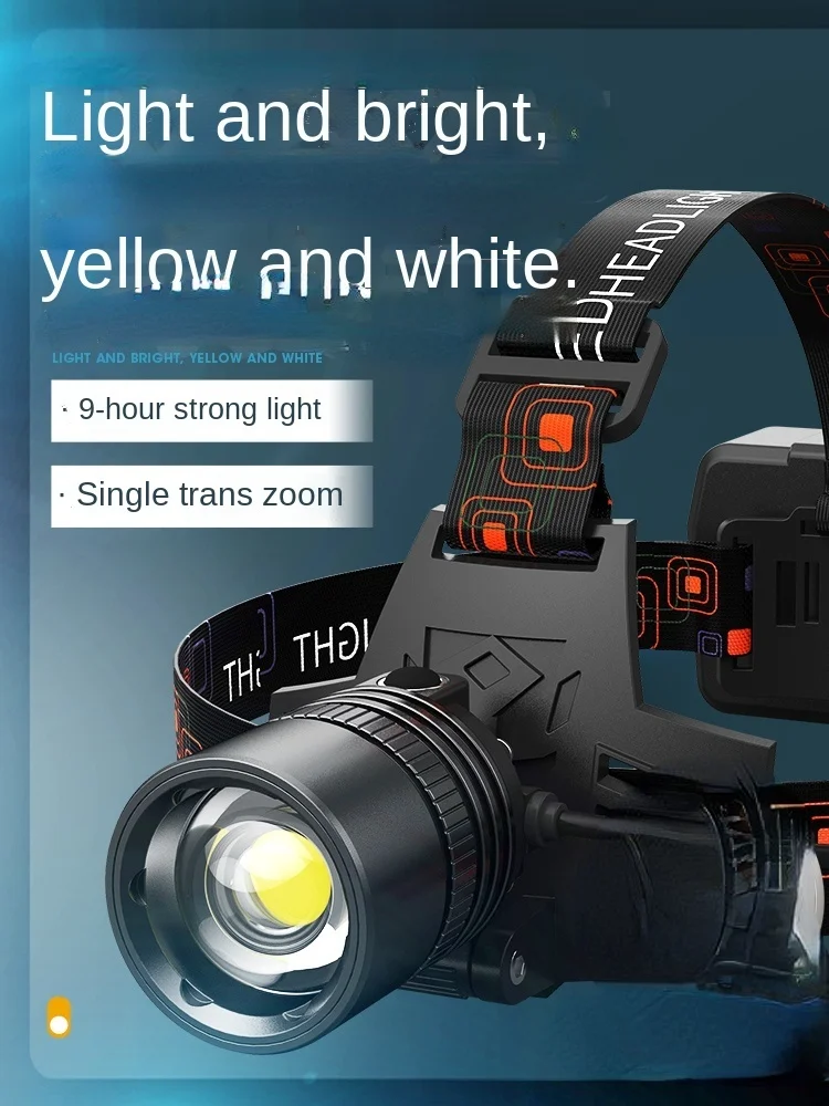 Waterproof Headlamps Led Powerful Rechargeable Fishing Flashlight Camping Light 18650 Huntinge Frontale Portable Lighting