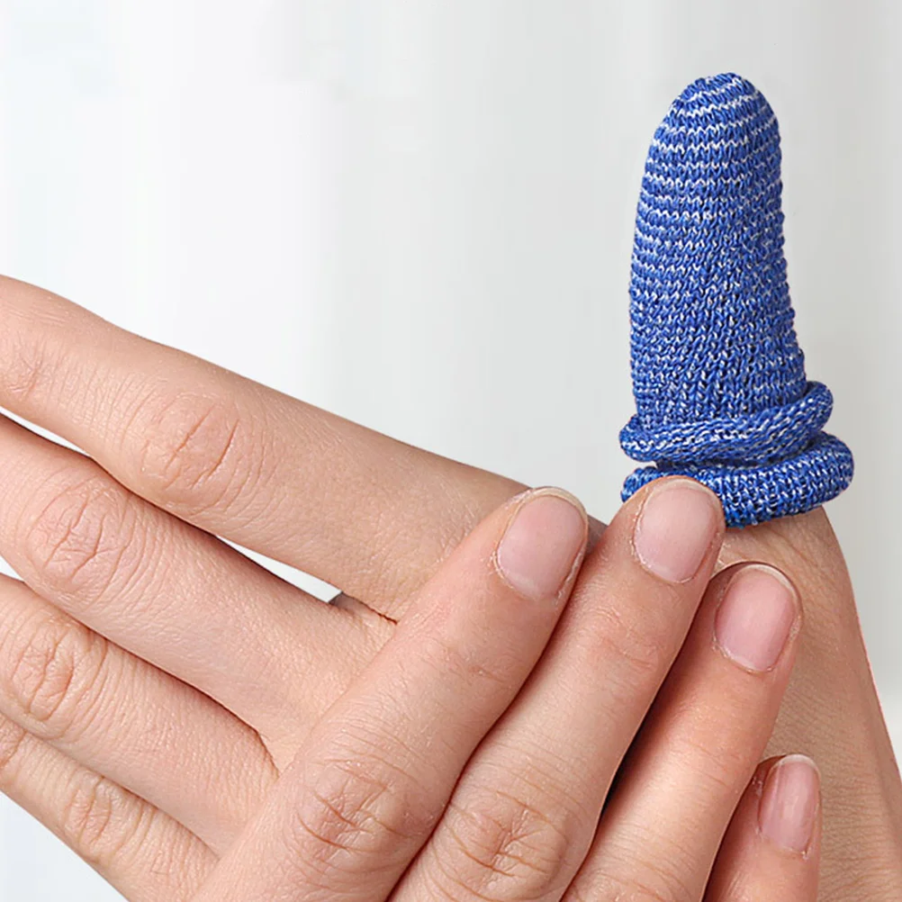 

10Pcs Finger Cots Reusable Thumb Protector Non Finger Protectors Breathable Finger Cots