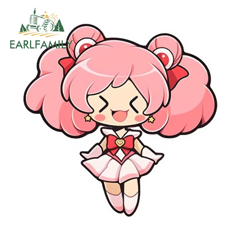 EARLFAMILY 13 см x 12 9 Минималистичная японская кавайная Автомобильная наклейка розовые