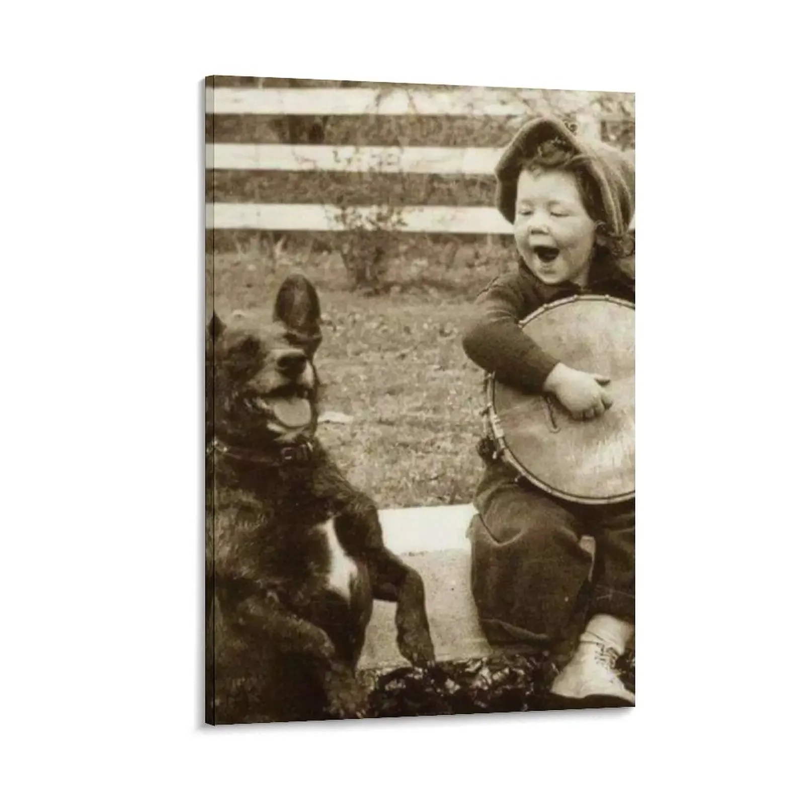 Картина &quotМальчик играет в банджо для его собаки&quot