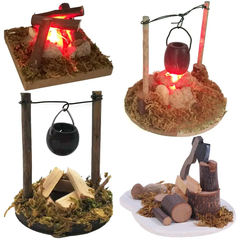 Аксессуары для кукольного домика Миниатюрные аксессуары кукол сказочный костер