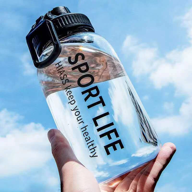 

Creative Water Bottle Large Capacity Glass Drink Bottles For Sports Portable Bottle Drinkware Eco-friendly With Silicone Sleeve