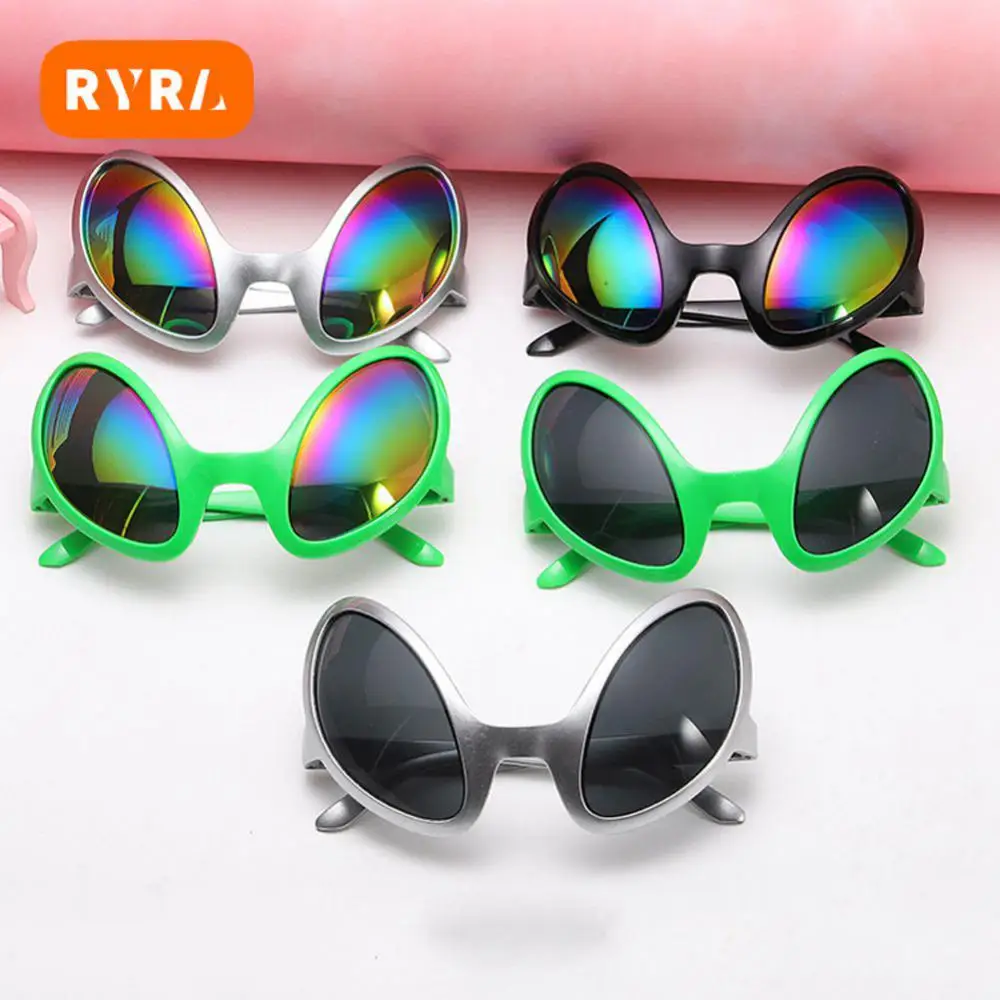 

Party Eyeglasses Party Creative Summer Sunshade Eyewear Colorful Men Sunglasses Alien Glasses Uv-anti Rainbow Lenses All-match