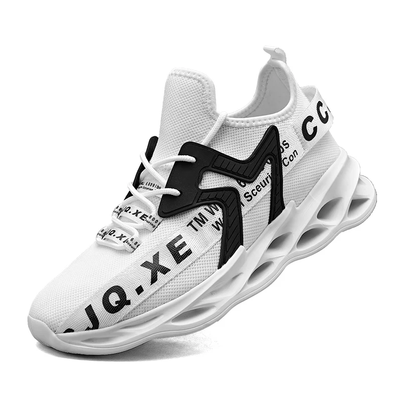 Men Shoes 2023 Sneakers for Men Shoes White Mesh Breathable Male Trainers Light Sports Running Shoe Big Size 39-46 Drop-shipping