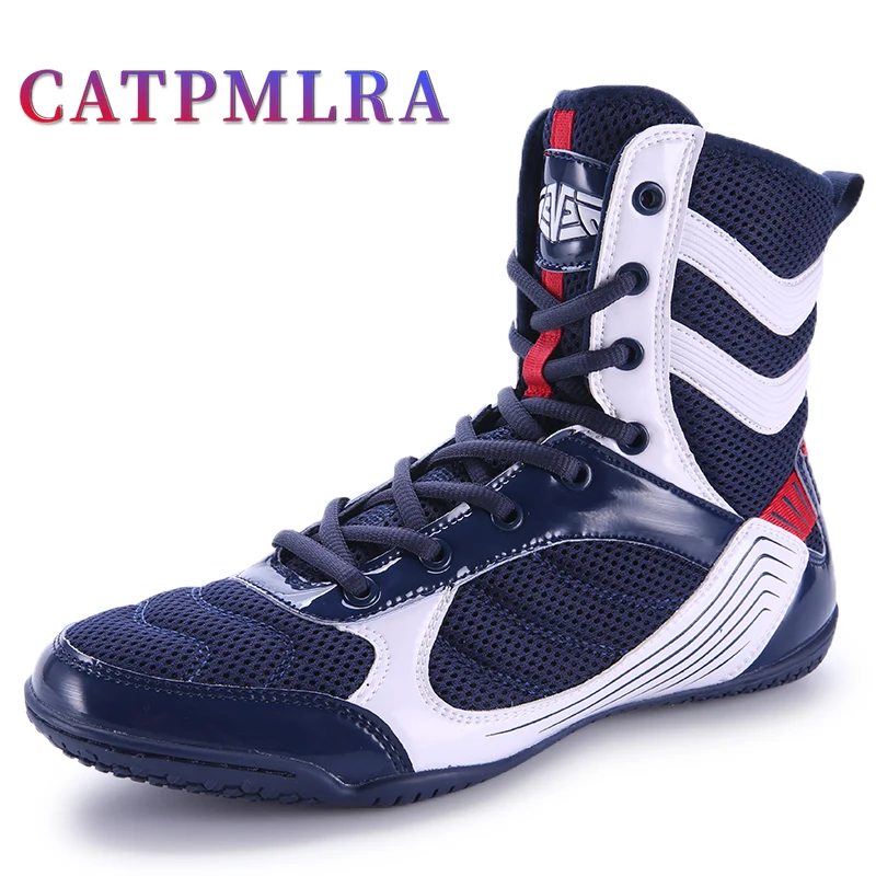 

2022 New Arrival Men Boxing Sneakers Brand Wrestling Boots Women Anti-Slip Unisex Boxing Fighting Boots Designer Men Sanda Shoes