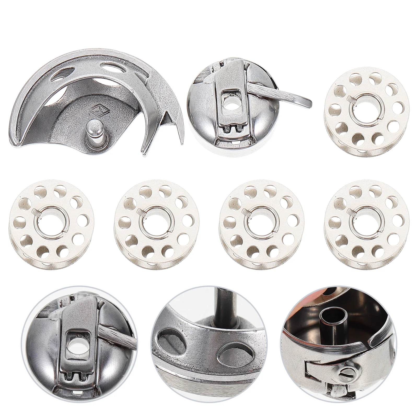 

Bobbin Case Bobbins Cases Sew Machine Embroidery Titanium Classstandard Thread Carrier Storage Metal Industrial Loading Front