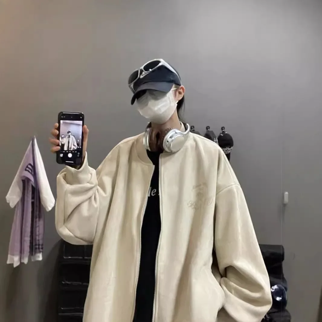 Винтажная бейсбольная куртка в американском стиле для мужчин весна-осень 2024