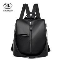 luxury female backpack vintage pu leather backpack women large capacity anti theft travel backpack teenager school bag