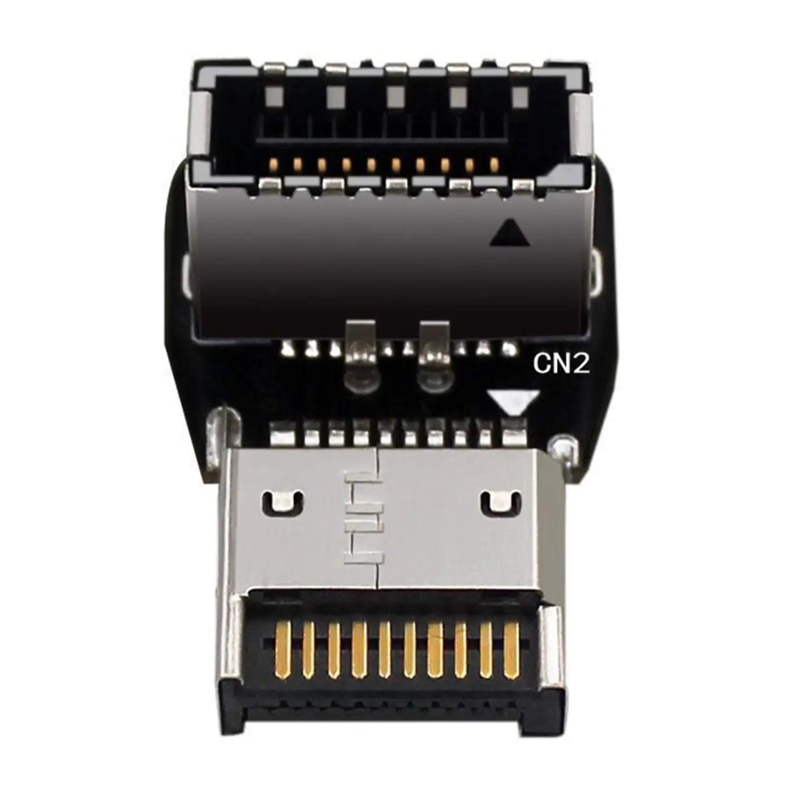 

USB 3.1 Front Panel Socket Type E Converter 90 Degree Elbow Professional Easy to Use Save Space Small Compact for Motherboard PC