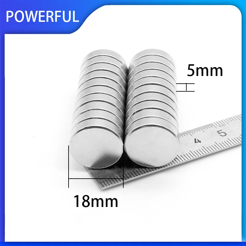 

2~50PCS 18x5mm Round N35 NdFeB Neodymium Magnet Powerful Rare Earth Permanent Magnets 18mm x 5mm 18*5mm