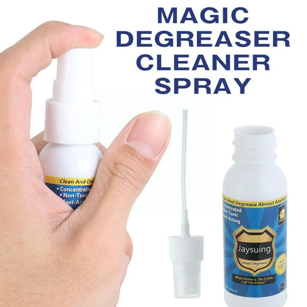 

30ML Safe Grease Police Magic Degreaser Easy Cleaning Oil Spray Cleaner Home Bathroom Degreaser Kitchen Bathroom Dirt Y6Y8