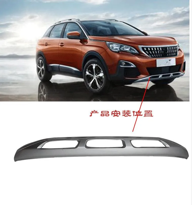

Для Peugeot 3008 3008 GT 2016 20172018 2019 ABS Передние бамперы Противоскользящий Бампер Защитный r автостайлинг