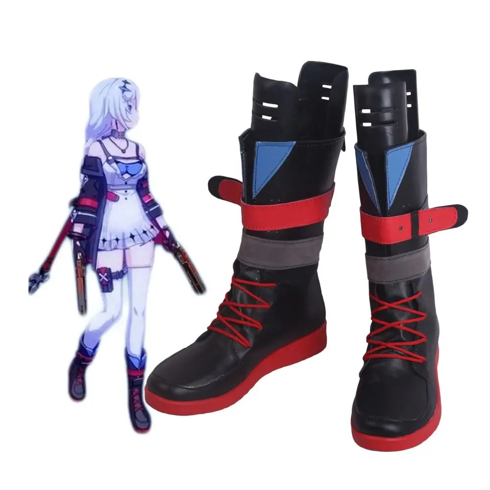 

Honkai Impact 3rd Kallen Kaslana Sin Hunter Cosplay Boots Shoes Custom Made Any Size