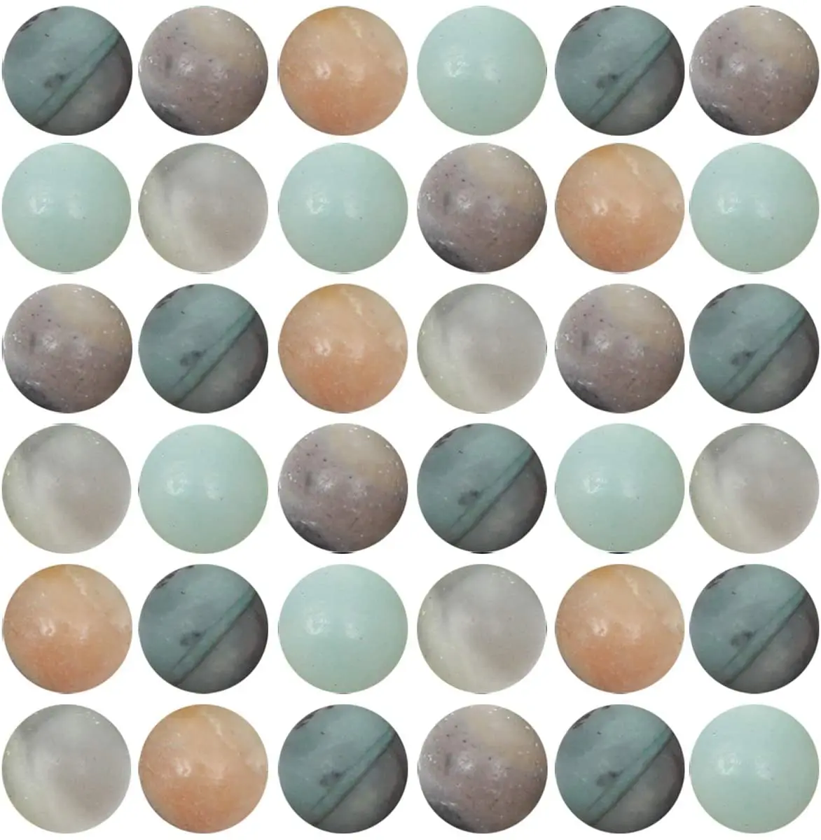 

Natural Stone Beads 100pcs 6mm Amazonite Round Beading Loose Gemstone DIY Beads for Bracelet Necklace Earrings Jewelry Making