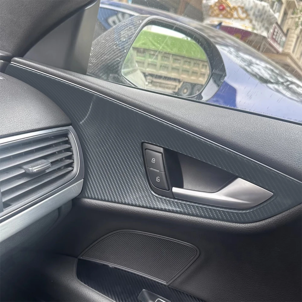 4D серая пленка из углеродного волокна для автомобиля автомобильная наклейка