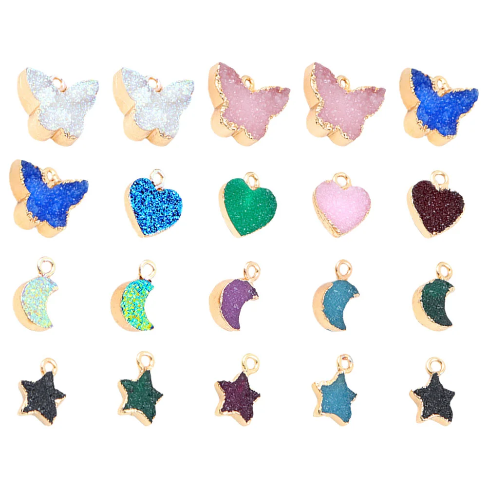 

5pcs Delicate DIY Pendants Creative Charms Jewelry Decor (Random Style)
