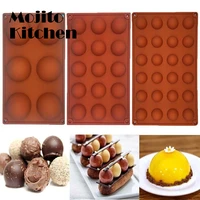grids silicone mold diy round cake circle biscuit muffin mold candy chocolate ice cube molds kitchen tool accessories