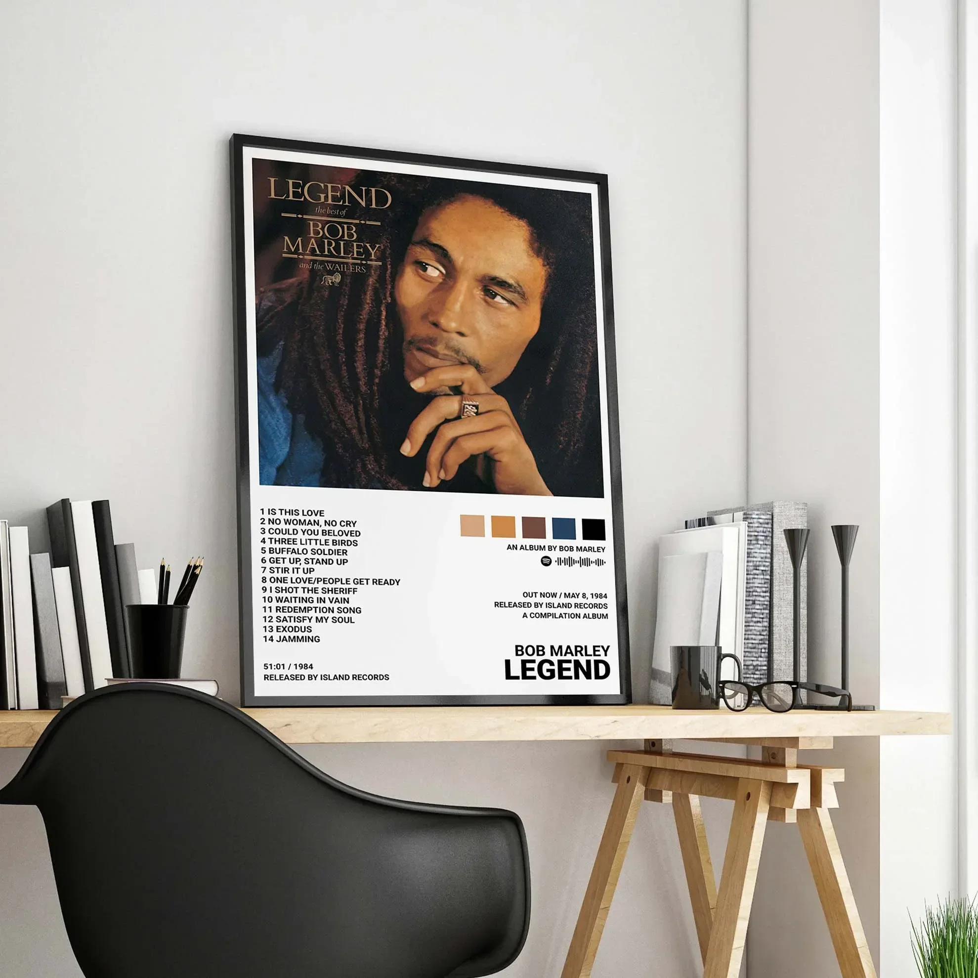 Плакат В Стиле Ретро С Комиксами На Холсте - Музыкальная Гитара Женщины Плачущая