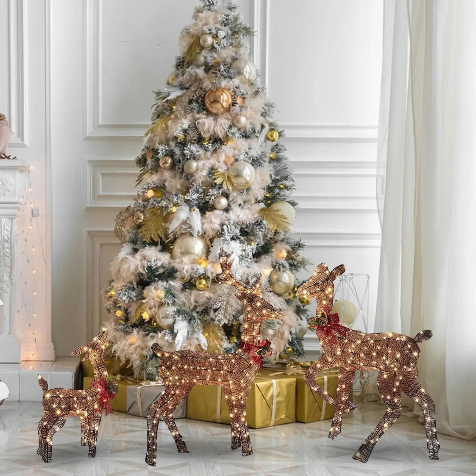 

Рождесветильник КА для семьи оленей