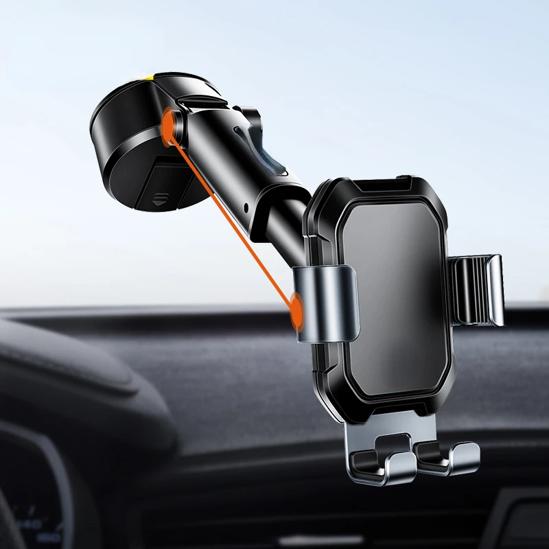 Gravity Car Phone Holder Suction Cup Adjustable Universal Holder Stand in Car GPS Mount For iPhone 12 Pro Max
