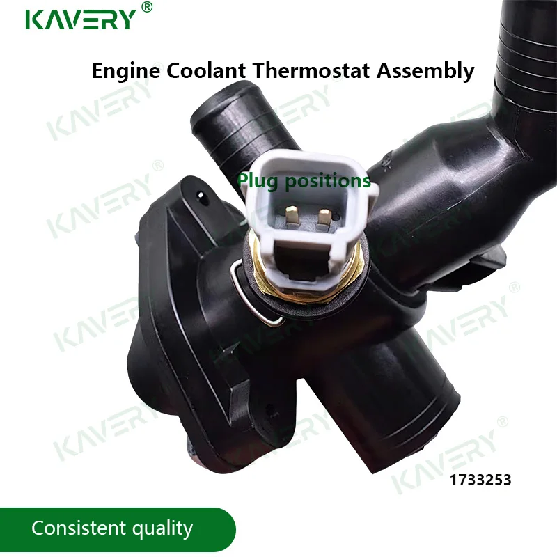 Фото Для Ford Ranger 2.2 Tdcl Transit MK7 MK8 2.2 RWD BB3Q8A586AB 1731782 1733253 Новый корпус термостата охлаждающей жидкости двигателя с датчиком №3