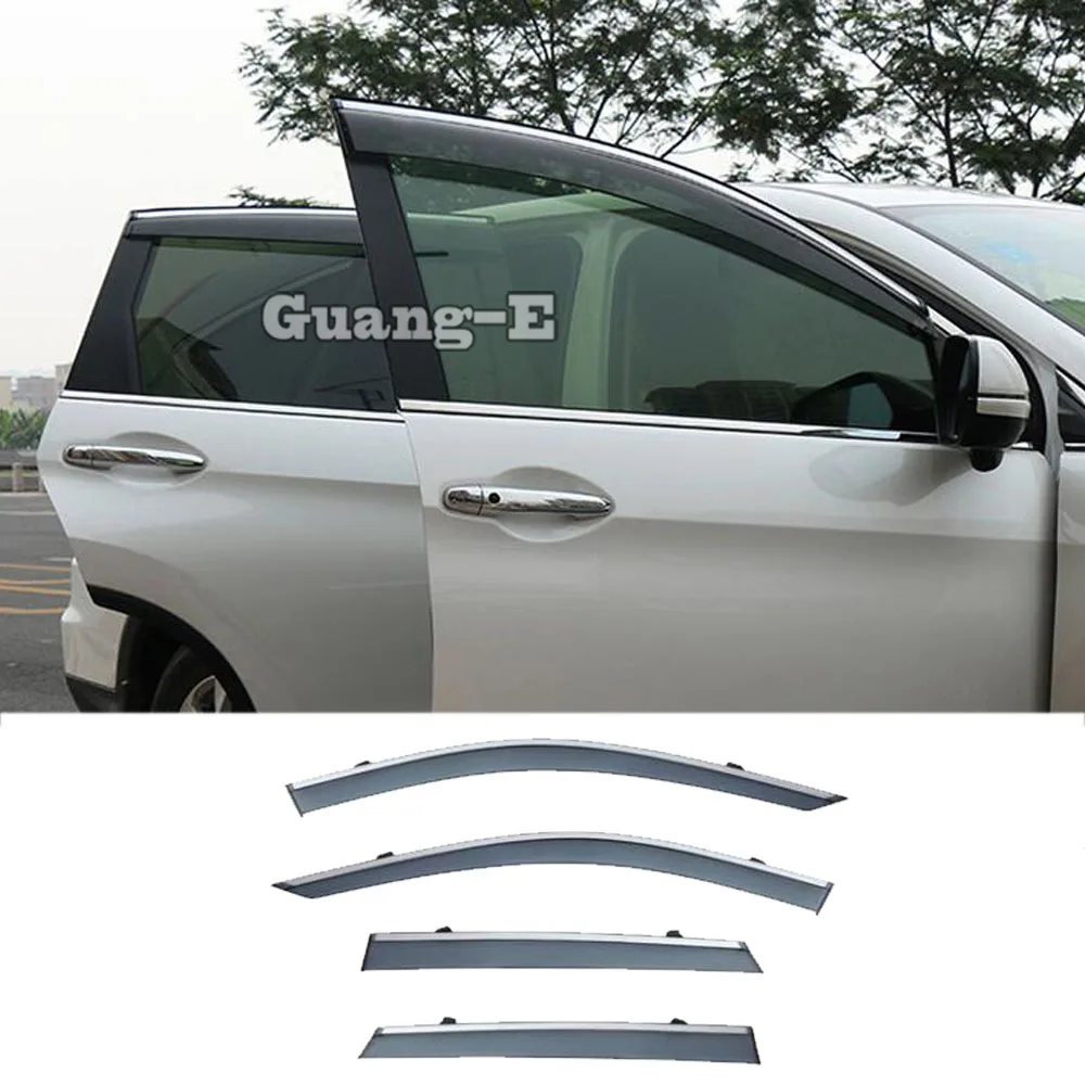 

For Jaguar F-PACE FPace 2016 2017 2018 2019 2020 Car Styling Stick Plastic Window Glass Wind Visor Rain/Sun Guard 4pcs