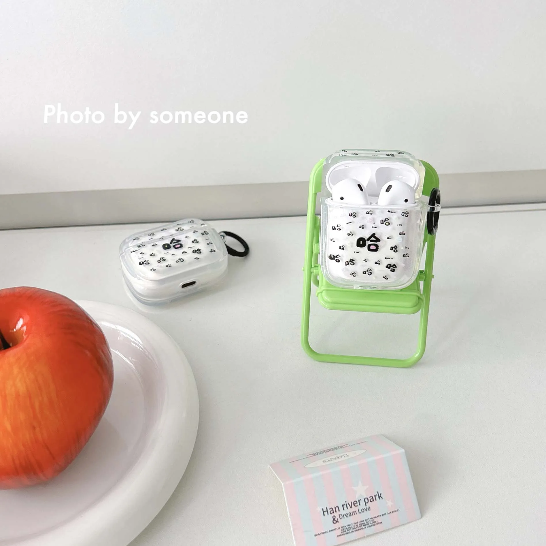 Наушники с надписью happy letter haha