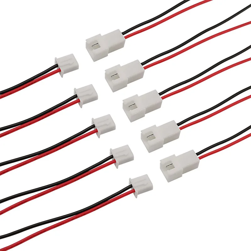 

100Pcs Micro JST XH 2.54 2 Pin Male Female Wire Cable Connector Pitch 2.54mm XH Plug Jack With 20CM 26AWG Electronic Wires