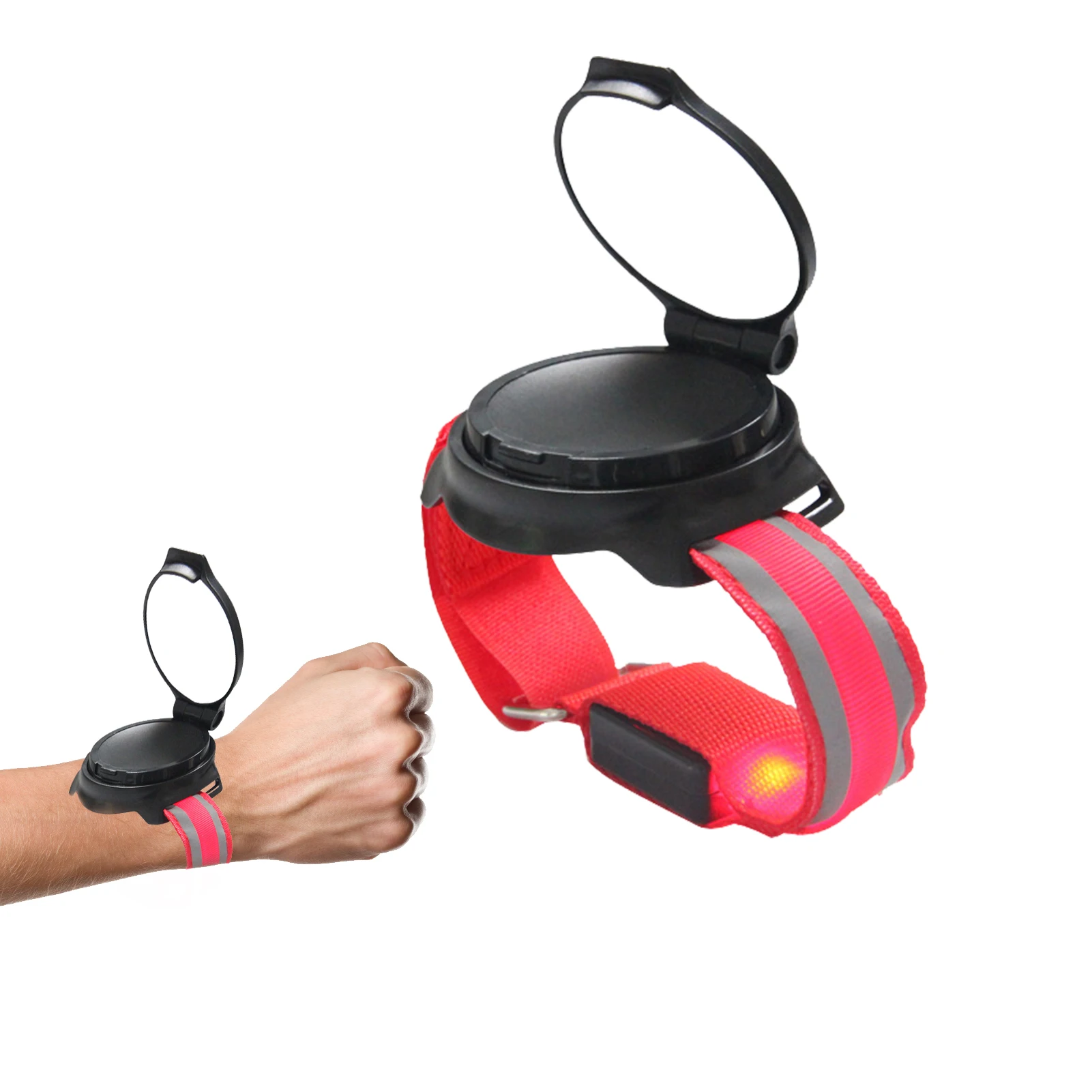 

Зеркало заднего вида с ремешком на запястье