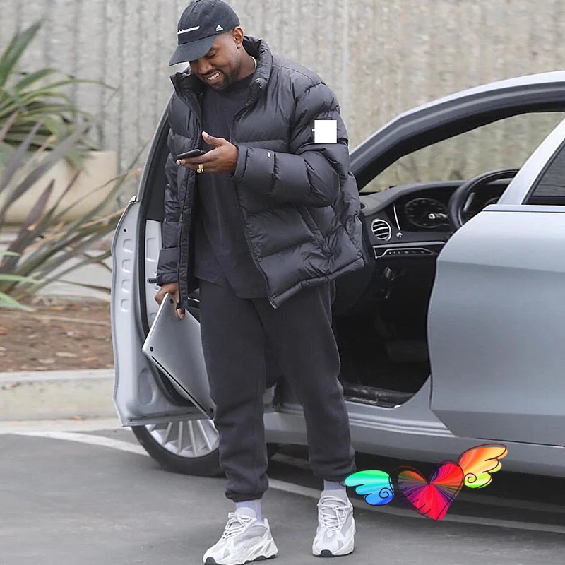 Брюки на флисе для мужчин и женщин однотонные штаны в стиле хип-хоп Канье Уэста с