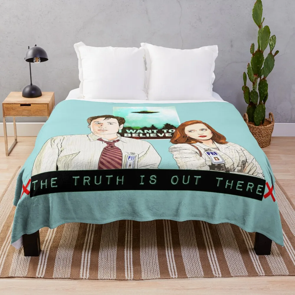 

The X files the truth is out there I want to believe by MimieThrow Blanket Throw Blanket