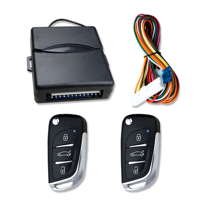 

Auto Lock Door Smart Universal Centralized Unit Power Window Trunk Release Central Locking Remote Control Keychain For Car Alarm