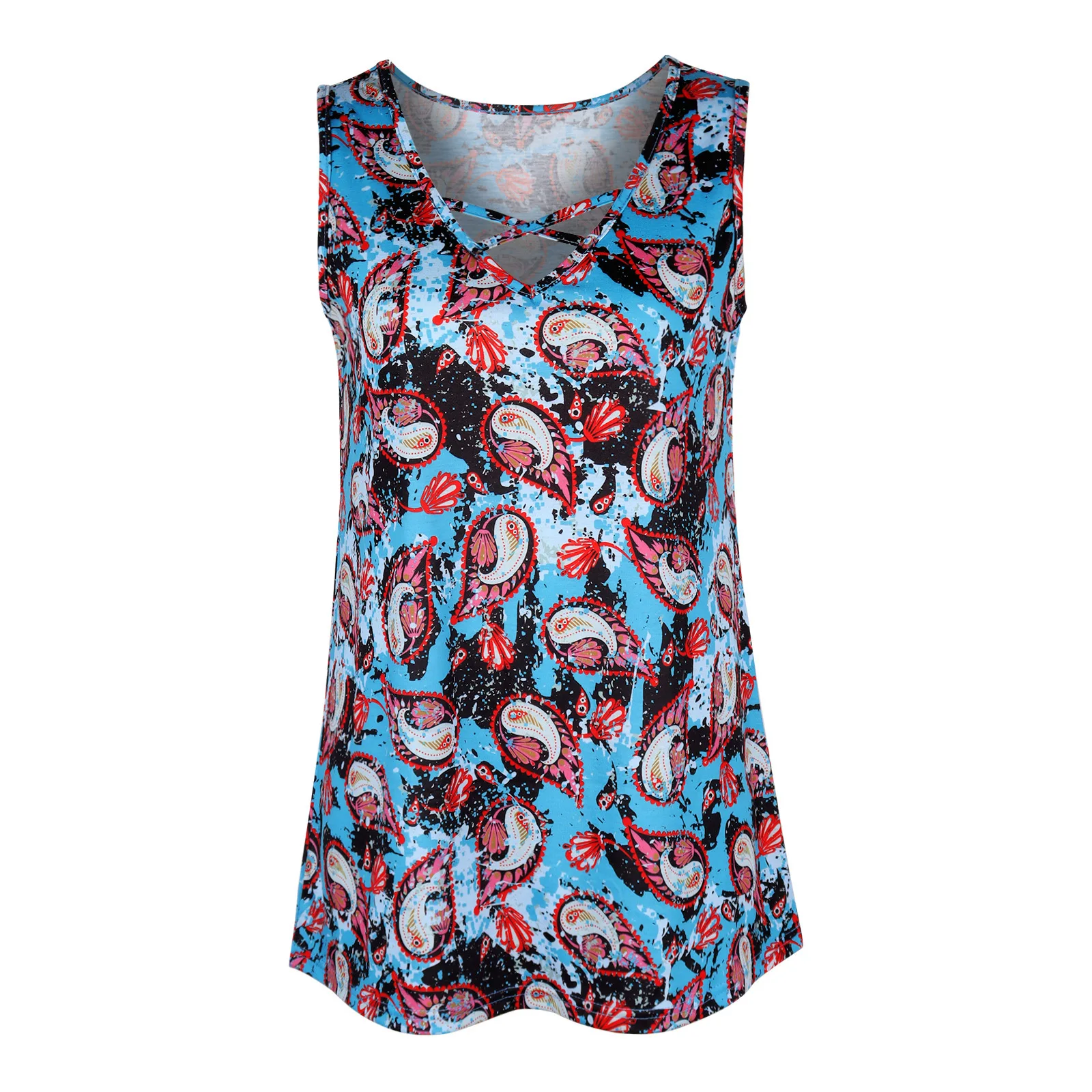 

Summer New Women's Casual Loose Top Vest Fashion Commuter Sleeveless All-match T-shirt Female and Lady Tops