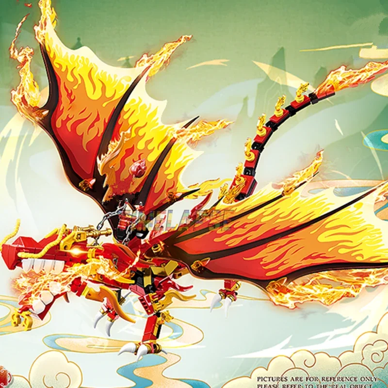 Creative Expert MOC QUANGUAN Dragon Ninja Ice Fire Строительные блоки Кирпичи Головоломки Игрушки для