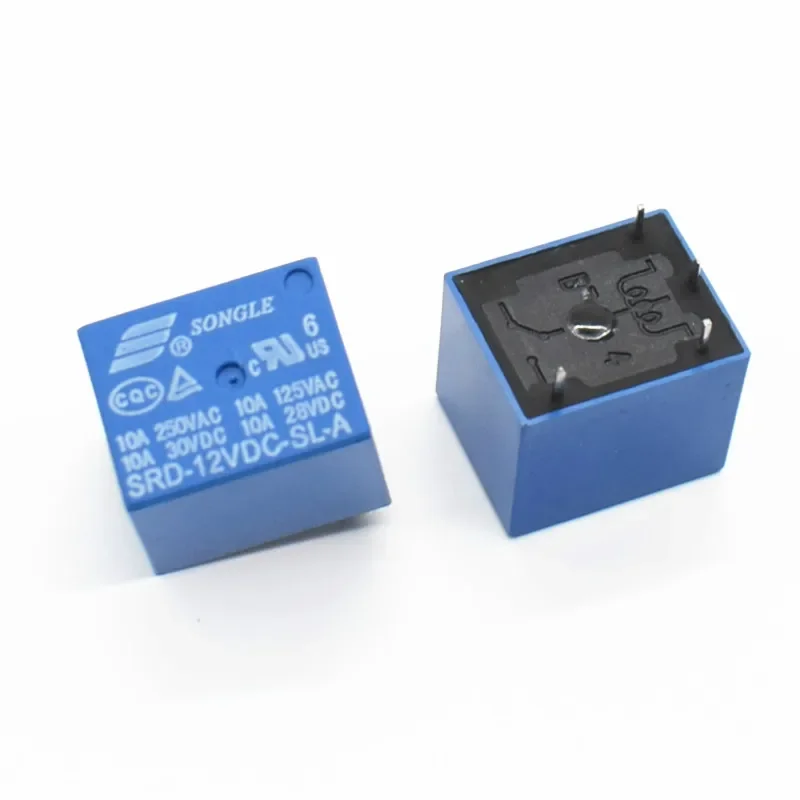 4Pin Реле питания PCB тип 12 В DC SONGLE 250 10A