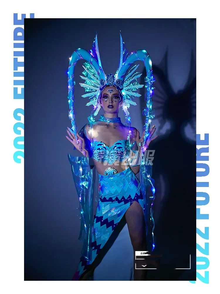 Женский Оригинальный костюм для парка развлечений на заказ тема океана летний