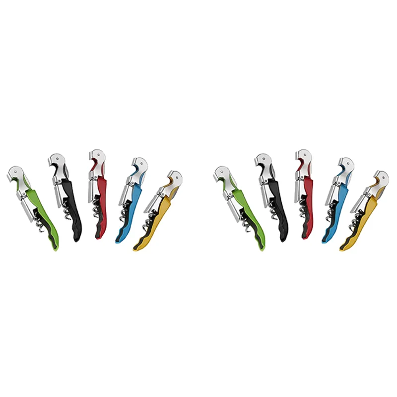 Фото MOPHE-10 Pack Штопор Прочный набор открывалки для вина с резаком для фольги и открывалкой для бутылок Ключ для вина для официантов, дома №4