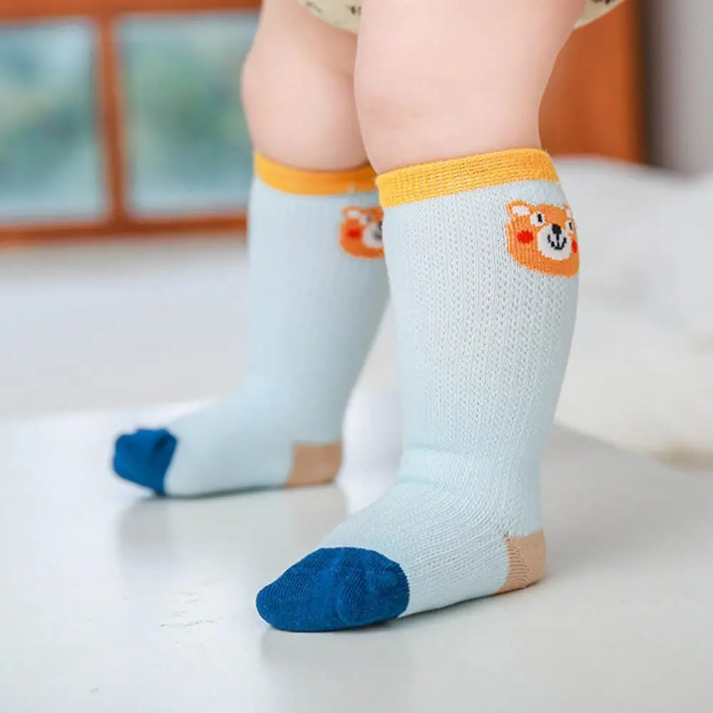 

3 Pairs Toddler Socks Super Stretchy Boys Girls Car High Stretch Anti-slip Baby Socks Baby Floor Socks for Home