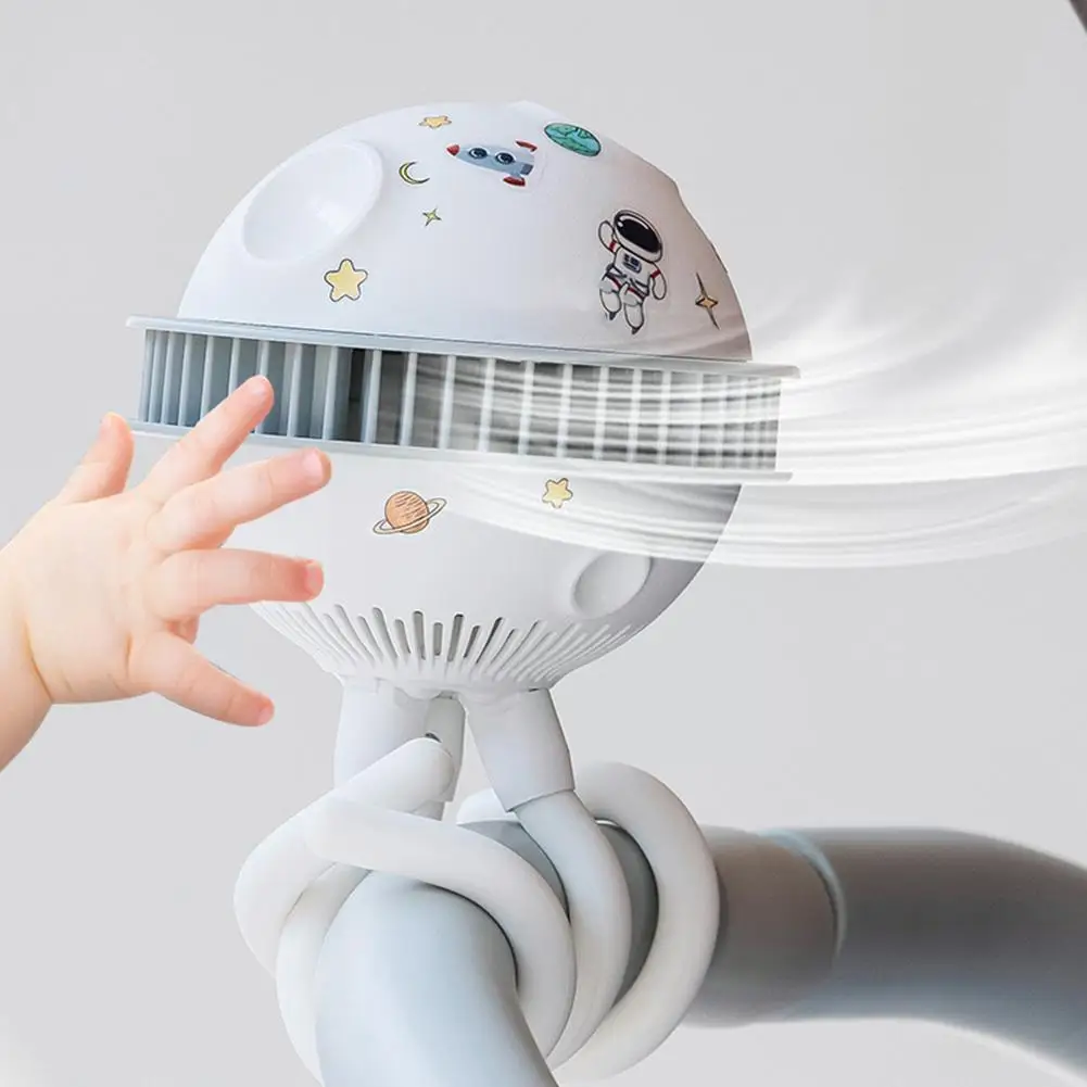 

Новинка 2022, обмоточный вентилятор для детской коляски, портативный ручной вентилятор, вентилятор-осьминог, мини-Турбовентилятор, Регулируе...