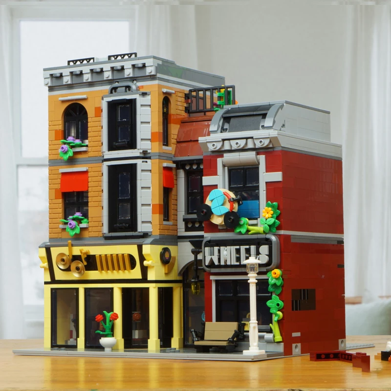 2643 шт. Детский конструктор уличный вид