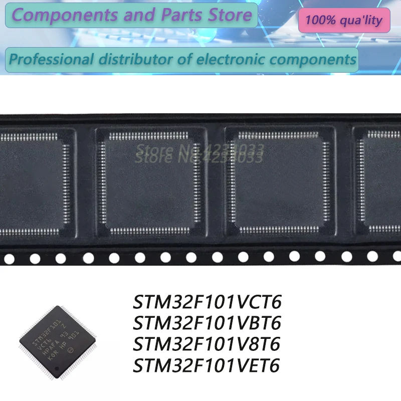 

1PCS STM32F101VCT6 STM32F101VBT6 STM32F101V8T6 STM32F101VET6 STM32F101 QFP100 New Original Stock