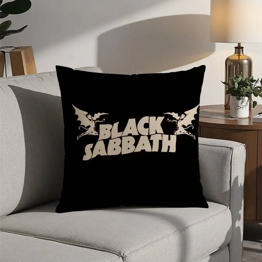 Фото B-Black S-Sabbath Параноидная наволочка для дивана, декоративная домашняя двусторонняя печать, короткая плюшевая подушка, наволочка, праздничный подарок №3