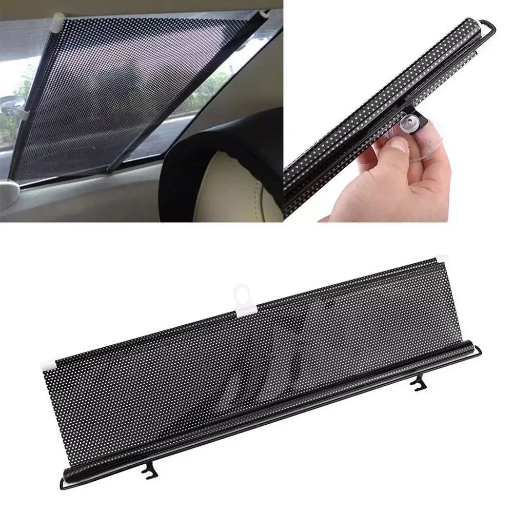 

Universal Retractable Car Auto Vehicle Curtain Side Rear Window Roller Sun Shade Sunscreen Visor Blind Windshield Protector Film