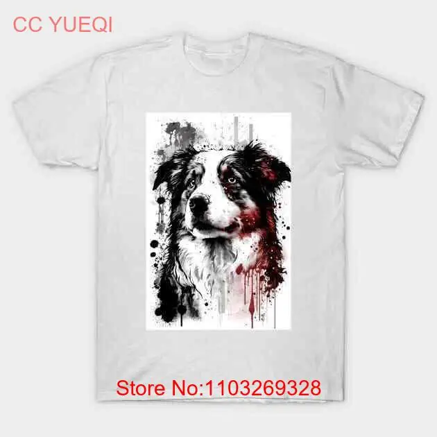 Футболка с портретом австралийской овчарки сделанная в Австралии S-5XL