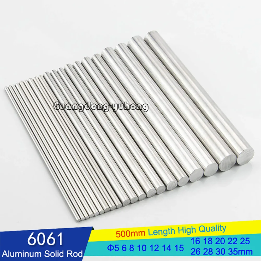 1/2/3/5/7 шт. Алюминиевый Твердый Стержень Φ 5 мм 6 8 12 до 35 диаметр 500 Длина высокого