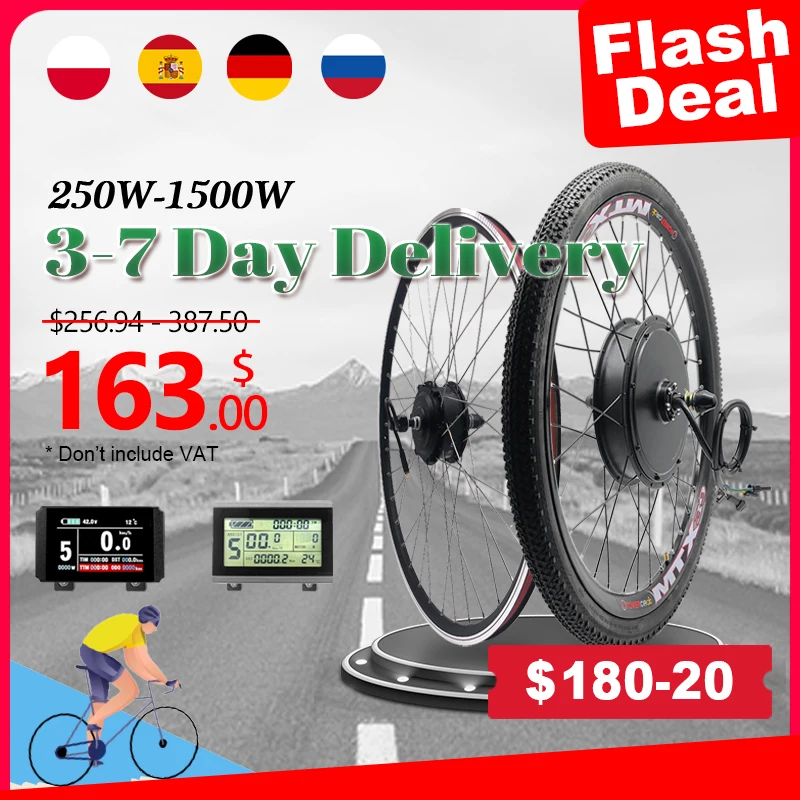 ebike Kit 36V 500W 48V 1500W 1000W 750W e-bike e Bike Wheel Hub Motor Electric Bicycle Bike Conversion Kit Bicicleta Electrica