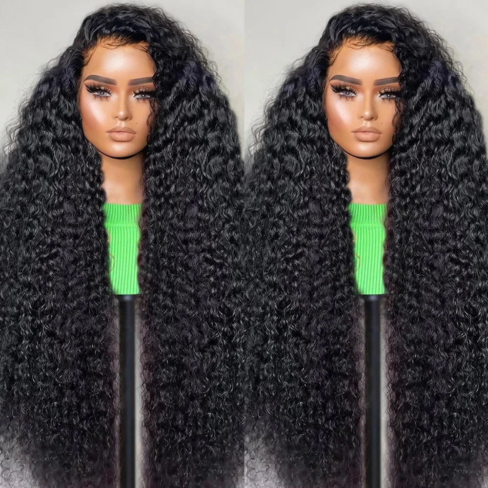 Парики из человеческих волос с глубокой волной 13 х6 дюймов х4