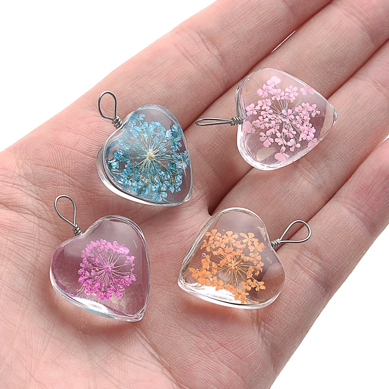 3 шт. очаровательные железные прозрачные подвески в форме сердца ожерелья